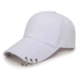 Women Men Hip Hop Kpop Snapback Baseball Cap Solid Color With Ring Sport Dancing Travel Lover Dad Hat Caps Streetwear Adjustable