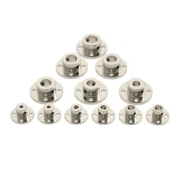 5-15pcs/lot Rigid Flange Coupling 3/3.17/4/5/6/6.35/7/8/10/11/12/14mm Motor Guide Shaft Coupler Connector