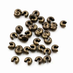 100pcs/lot Silver Gold Round Covers Crimp End Beads Dia 3 4 5 mm Stopper Spacer Beads For DIY Jewelry Making Findings Supplies