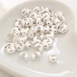 100pcs/lot Silver Gold Round Covers Crimp End Beads Dia 3 4 5 mm Stopper Spacer Beads For DIY Jewelry Making Findings Supplies