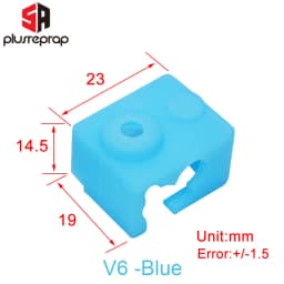 3D Printer Parts Silicone Sock for V6 Volcano MK8/MK9/CR10/CR10S Heated Block Warm Keeping Cover