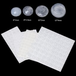 50/64/80/100Pcs Door Stops Self-adhesive Silicone Pads Cabinet Bumpers Rubber Prevent Noisy Buffer Cushion Furniture Hardware