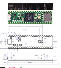 Teensy 4.1 DEV-16771 IMXRT1062 Mini Computer TEENSY4.1