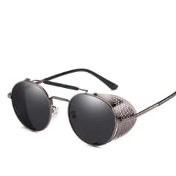 MUSELIFE Retro Round Metal Sunglasses Steampunk Men Women Brand Designer Glasses Oculos De Sol Shades UV Protection
