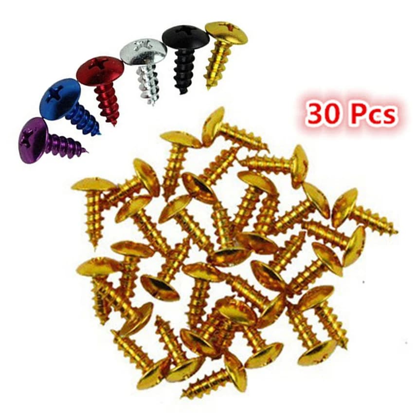 30 PCS 6 Colors Available Moto Parts Universal Motorbike Screws Fixed Accessories Motorcycle Bolts Kit Fastener Screw