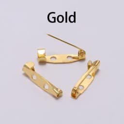 50pcs/lot 15 25 30 35 45 mm Rhodium Brooch Clip Base Pins Safety Pins Brooch Settings Blank Base For DIY Jewelry Making Supplies