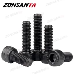 ZONSANTA M2 M3 M4 M5 M6 M8 Hex Allen Socket Cap Head Screw Black Grade 12.9 Metric DIY Screws Furniture Bolts Furniture Ship Car