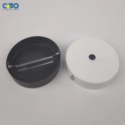 Black White Silver Bronze Ceiling Plate Wall Sconce Mount DIY Light Fittings Lamp Base Vintage Pendant Lamp 8/10/12cm Disc Base