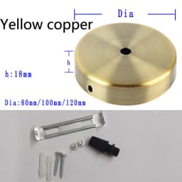 Black White Silver Bronze Ceiling Plate Wall Sconce Mount DIY Light Fittings Lamp Base Vintage Pendant Lamp 8/10/12cm Disc Base
