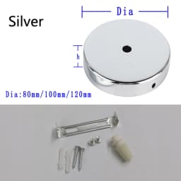 Black White Silver Bronze Ceiling Plate Wall Sconce Mount DIY Light Fittings Lamp Base Vintage Pendant Lamp 8/10/12cm Disc Base