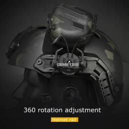 Tactical Helmet Accessories Airsoft Headset Holder Fast Helmets Rail Adapter Set Adjustable Rail Suspension Bracket