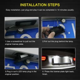 2pcs Canbus Led Number Plate Light for BMW E39 E60 M5 E70 X5 E90 E92 E93 M3 E91 E61 Touring E71 E72 X6 Accessories Led Auto Lamp