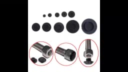 10PCS M5-24 Practical Black Hex Socket Fasteners Screws Covers Caps Allen Bolt Screw Nut Round Head Cover Cap Protector