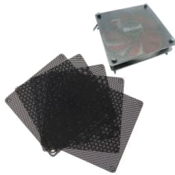 5Pcs/set 40/50/60/70/80/90mm PVC Fan Dust Filter PC Dustproof Case Cuttable Computer Mesh Cover Mesh Black