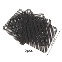 5Pcs/set 40/50/60/70/80/90mm PVC Fan Dust Filter PC Dustproof Case Cuttable Computer Mesh Cover Mesh Black