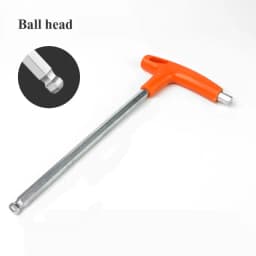1/4/8PCS Flat/Ball Head Hex Key Allen Wrench Hand Tool T-Handle Hex Key Wrench Ball End Allen Hex Key Wrench Spanner