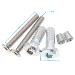 1 Pair 22mm Retrofit Motorcycle Handguard Mounting Bracket Holder Screw
