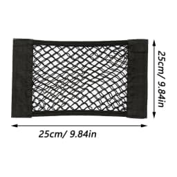Car Back Rear Trunk Seat Elastic String Net Magic Sticker Mesh Storage Bag Pocket Cage Auto Organizer Seat Back Bag 40*25cm