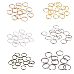 50-200Pcs/Lot 4-20mm Gold Color Double Jump Rings Split Rings Connectors Loops For DIY Jewelry Making Findings Accessories