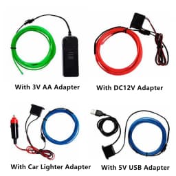Flexible Neon Light 1M/2M/3M/5M/10M EL Wire Led Neon Dance Party Atmosphere Decor Lamp RopeTube Waterproof Multicolor Led Strip