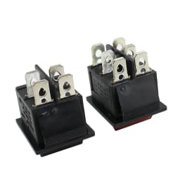 Latching Rocker Switch Power Switch I/O 4 Pins with Light 16A 250VAC 20A 125VAC KCD4