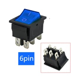 Latching Rocker Switch Power Switch I/O 4 Pins with Light 16A 250VAC 20A 125VAC KCD4
