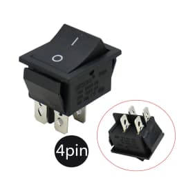 Latching Rocker Switch Power Switch I/O 4 Pins with Light 16A 250VAC 20A 125VAC KCD4