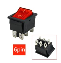 Latching Rocker Switch Power Switch I/O 4 Pins with Light 16A 250VAC 20A 125VAC KCD4