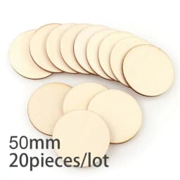3-100Pcs Unfinished Round Wood Slices 1cm-10cm DIY Crafts Wooden Circle Discs Christmas Jewelry Painting Wedding Ornament Decor