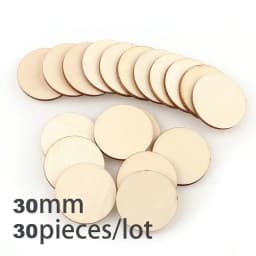 3-100Pcs Unfinished Round Wood Slices 1cm-10cm DIY Crafts Wooden Circle Discs Christmas Jewelry Painting Wedding Ornament Decor