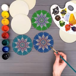 3-100Pcs Unfinished Round Wood Slices 1cm-10cm DIY Crafts Wooden Circle Discs Christmas Jewelry Painting Wedding Ornament Decor