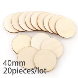 3-100Pcs Unfinished Round Wood Slices 1cm-10cm DIY Crafts Wooden Circle Discs Christmas Jewelry Painting Wedding Ornament Decor