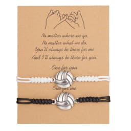 2pcs/set Minimalist Sun Moon Charm Couple Bracelet Friendship Jewelry Gift Handmade Adjustable Braided Rope Bracelets Wholesale