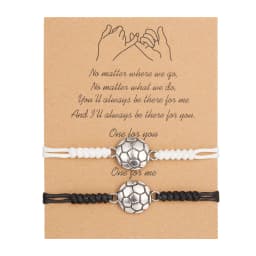 2pcs/set Minimalist Sun Moon Charm Couple Bracelet Friendship Jewelry Gift Handmade Adjustable Braided Rope Bracelets Wholesale