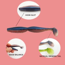 ESFISHING Soft Fishing Lures Spiner Shad 100mm125mm Spindle Jigging SwimBait Pesca Zander Pike Perch Walleye