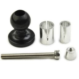 Motorcycle Bike Aluminum Mount Fork Stem Base Set W/ Ball Head For RAM Mount Compatible With A Variety Of Connecting Rod/bracket
