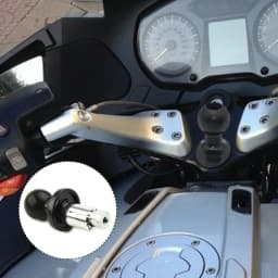 Motorcycle Bike Aluminum Mount Fork Stem Base Set W/ Ball Head For RAM Mount Compatible With A Variety Of Connecting Rod/bracket