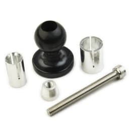 Motorcycle Bike Aluminum Mount Fork Stem Base Set W/ Ball Head For RAM Mount Compatible With A Variety Of Connecting Rod/bracket
