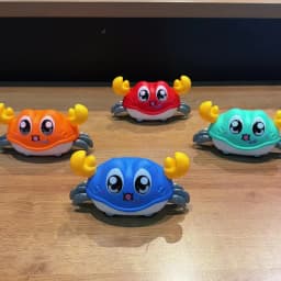 Children's Fun Double Return Force Left and Right Shake Simulation Crab Toy Baby Running Bubble Simulation Crab Crawling