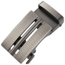 Suiatble For 30mm 31mm Leather Ratchet Belts Without Holes Men Alloy Metal Automatic Buckle