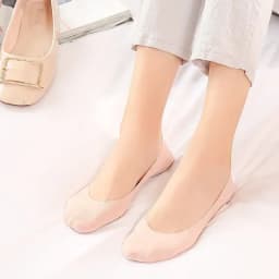 Women Summer Silicone Non-slip No Show Socks Invisible Ultra-thin Ice Silk Boat Sock Japanese JK Breathable Casual Elastic Socks