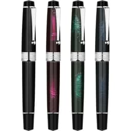 MAJOHN T5 Piston Fountain Pen Metal Iridium Nib EF/F/M 0.38/0.5/0.7mm Large-Capacity Writing Office Gifts Ink Pen