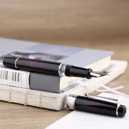 MAJOHN T5 Piston Fountain Pen Metal Iridium Nib EF/F/M 0.38/0.5/0.7mm Large-Capacity Writing Office Gifts Ink Pen