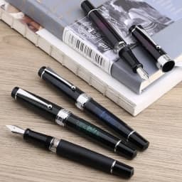 MAJOHN T5 Piston Fountain Pen Metal Iridium Nib EF/F/M 0.38/0.5/0.7mm Large-Capacity Writing Office Gifts Ink Pen