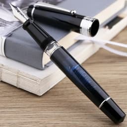 MAJOHN T5 Piston Fountain Pen Metal Iridium Nib EF/F/M 0.38/0.5/0.7mm Large-Capacity Writing Office Gifts Ink Pen