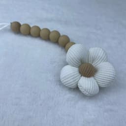 Flower Baby Pacifier Clip Chain Newborn Dummy Nipple Holder Clips BPA Free Cotton Teething Toys Soother Pendant Holder