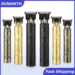 T9 Vintage Hair Trimmer USB Fast Charging Hair Cutting Machine Electric Hair Clipper Portable Shaver Barber Professional Barber