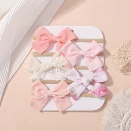5Pcs/lot Baby Elastic Nylon Headband Newborn Lovely Flower Lace Bow Head Band for Girl Infant Toddler Soft Babe Hair Accessories