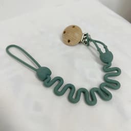 Adjustable Spring Silicone Pacifier Clip, One-Piece Design Toy Chain, Suitable for Pacifiers, Teething Toys and Newborn Gifts