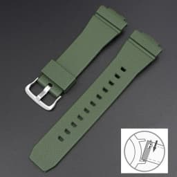 Oak Rubber Strap For Casio G-Shock GA-2100 GM-2100 Quick Release TPU Resin Men Sport Diving Watch Band Bracelet Accessories 16mm